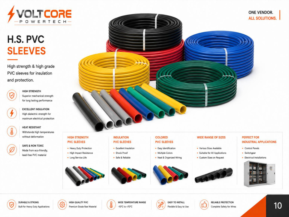 H.S. PVC sleeves